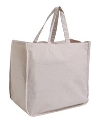 Canvas Grocery Bag – 3 Sizes Set with Sturdy Handle, Long Shoulder Strap, Hea…