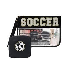 DMJRZTF 2 Pcs Soccer Snack Bags Team Gifts 12.2 x 8.6 x 0.3 inches,