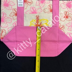 Safeway Exclusive: Hawaii Inspired Pink Hibiscus Mini Canvas Tote Bag