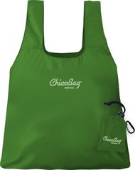 Pale Green Compact Reusable Shopping Tote Bag with Carabiner Eco Friendly Design