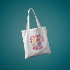 Funny “Let’s Circle Back” Tote Bag Skeleton Office Humor Canvas Reusable Work Gi
