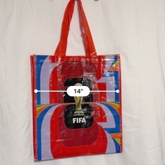 FIFA World Cup 2026 Official Licensed Reusable Tote Bag Red Multi Color New