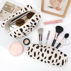 EIMMBD Makeup Bag 3 Pieces Large Capacity Cosmetic Bags Beige Leopard
