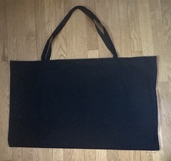 NEW Reformation Black Canvas Tote Bag Large Cotton Reusable Shopping 31.5”x19”