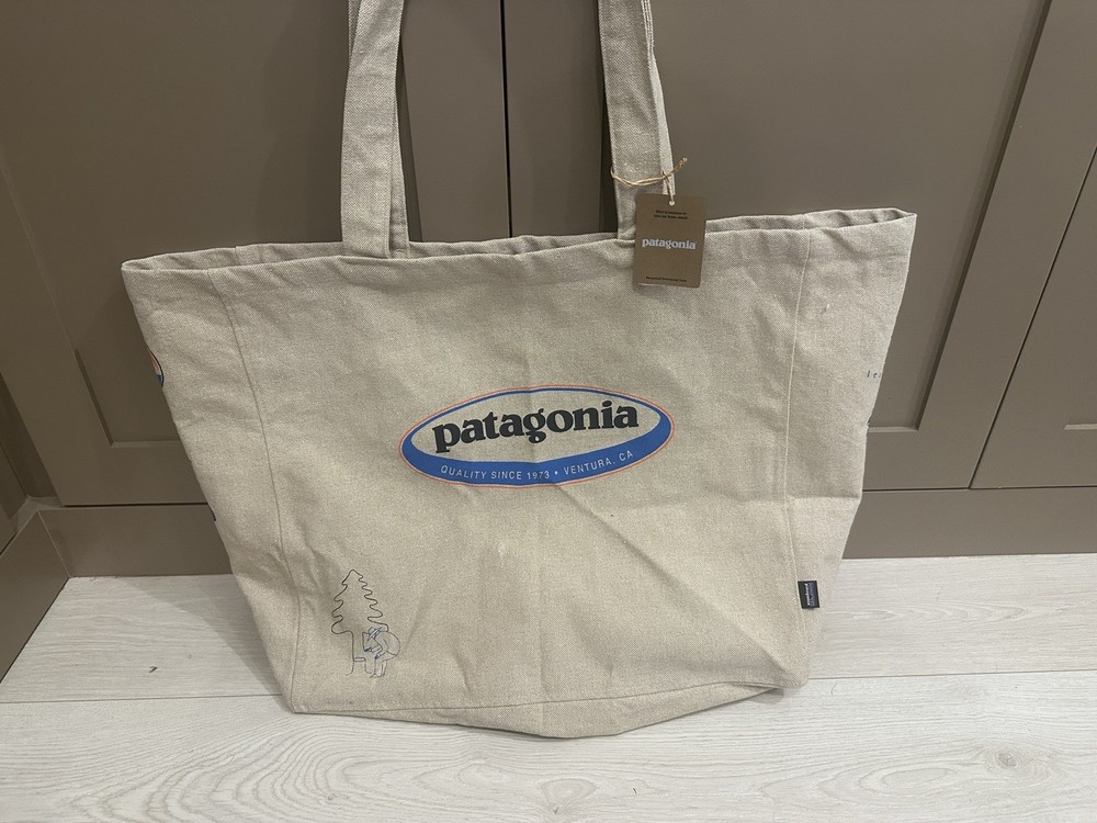 Patagonia Recycled Oversized Tote Large Capacity Hawaii Beach Save Plan 20” Wide