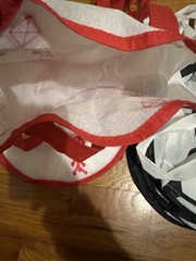 Lot of 12 Soccer Ball Reusable Tote Bags – Lightweight W12 in x H12 ìn x D5 in
