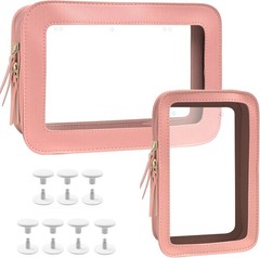 2 Packs Clear Bogg Accessories Beach Tote Bag Suitable for Pink Set