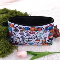 Sport Makeup Cosmetic Pouch Basketball Stuff Canva Toiletry Bag for Sports