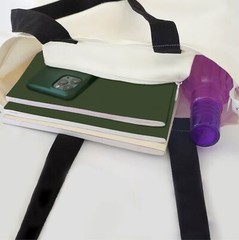 Cat Design Cotton Tote Bag Extra Strong Zip Inner Pocket Reusable Shopper