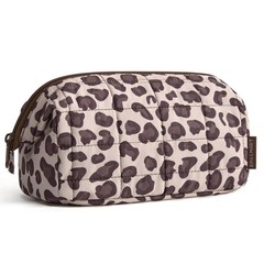 BAGSMART Makeup Bag Travel Toiletry Bag, Puffy Padded Make Up Bags 22-Leopard