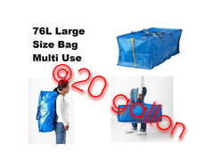 x5 IKEA ORIGINAL FRAKTA CARRIER LAUNDRY / SHOPPING BAG XL @76L @20gallon