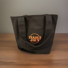 Trader Joe’s Mini Canvas Tote Bag Limited Edition Orange nwt