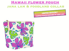 Hawaii Foodland bag JANA LAM Canvas Purse Pouch Hawaiian Bag Maikai ExclusiveNEW
