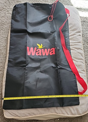 New WAWA Reusable Black Drawstring/Laundry Bag w/Over the Shoulder 33″ x 20″