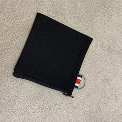 DraCra 3 Pack Small Canvas Zipper Pouch with Hanging Ring Square Multicolor