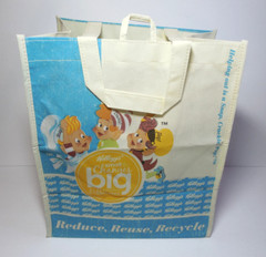 2 – 2012 Kelloggs Cereal Toucan Snap Crackle Pop Reduce Reuse Recycle Bags