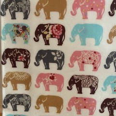Uma Hana Elephant Print Waterproof Tote Bag Multicolor Reusable