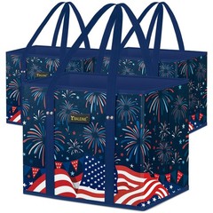 3Pk Reusable Grocery Bags, Foldable Shopping Bags for Groceries with Reinforc…