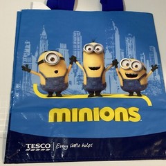 Tesco Minions Banana Tote Bag Kevin Stuart Bob New York Empire State Blue Guitar