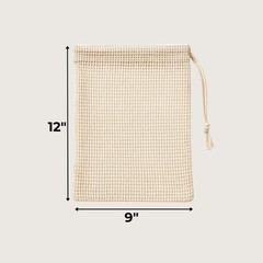 Produce Bags | Storage with Drawstrings | Cotton Mesh Bag for Medium