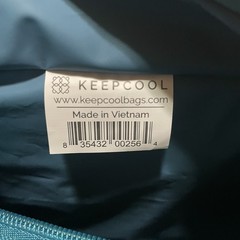 Keep Cool Insulated Reusable Shopping Bag Cooler BLUE 25 X 17 NEW Rare KEEPCOOL