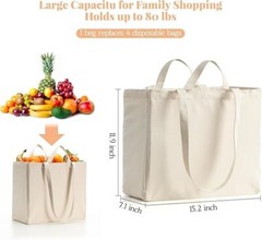Bolsas de supermercado reutilizables Bolsas de compras para comestibles Bolsa.