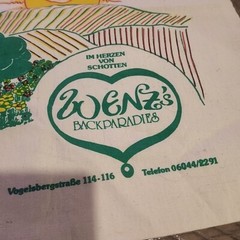 Wenz’s Backparadies Scotish German Bakery fabric farmers market Grocery tote bag