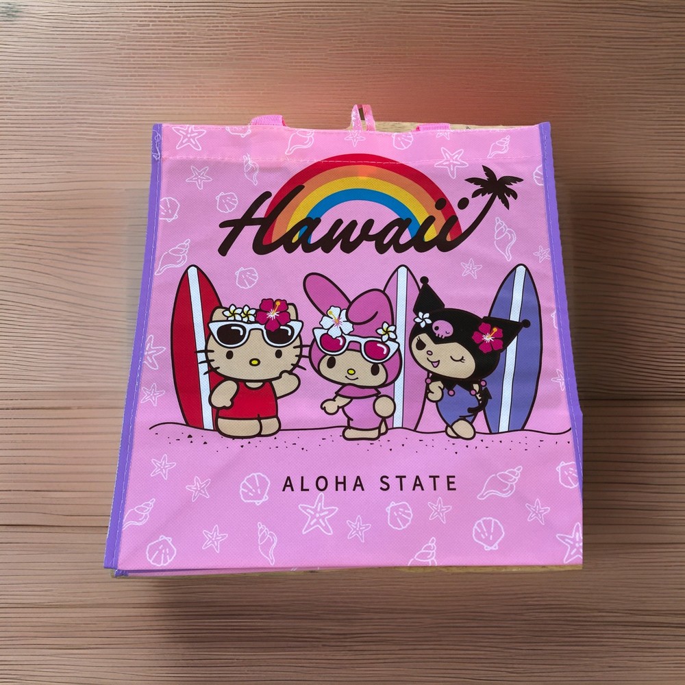 ABC Store Hawaii Hello Kitty Reusable Tote Bag My Melody Kuromi Sanrio surf