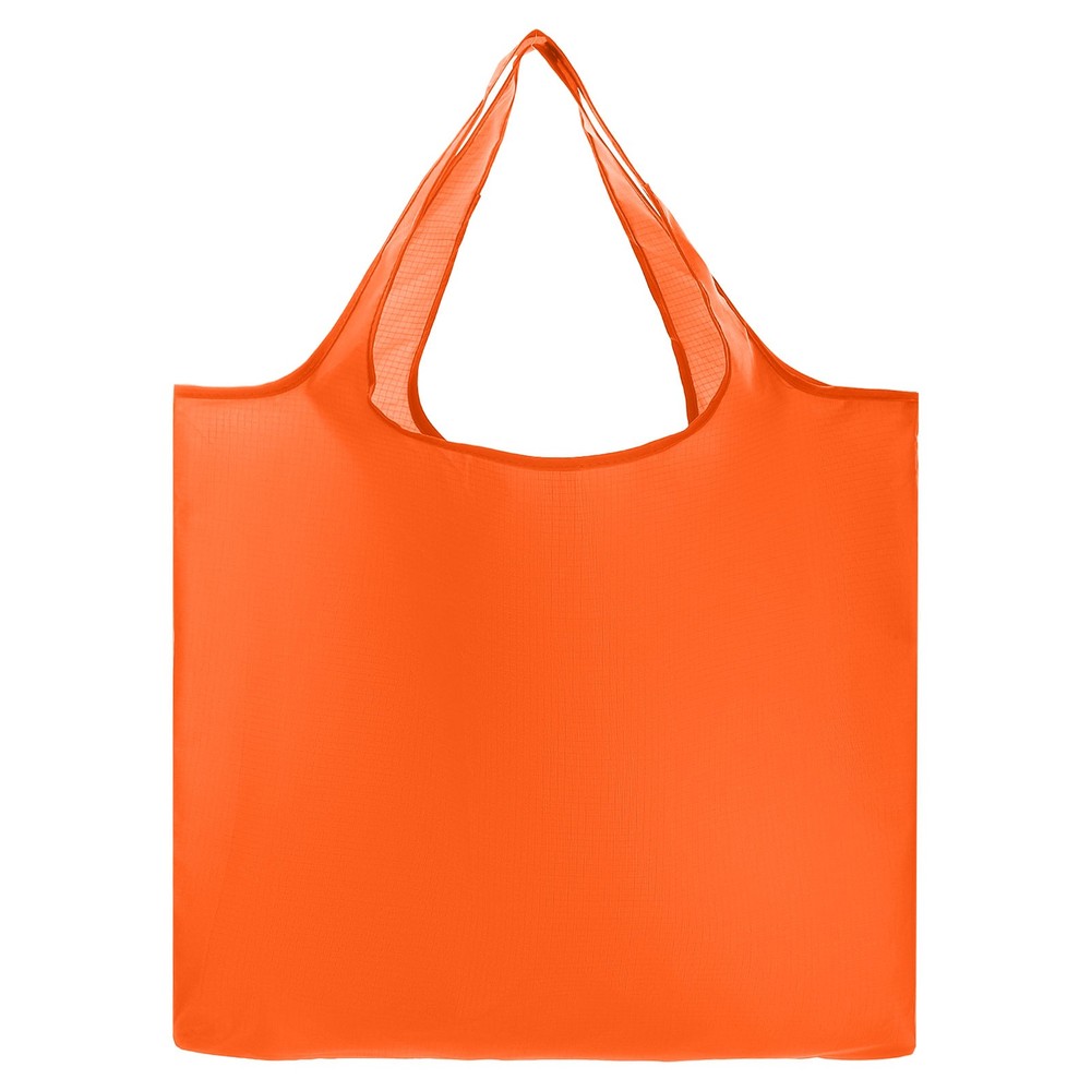 Reusable Grocery Bags, 1Pcs Washable Shopping Totes with Handles (Orange)