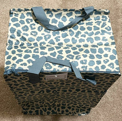 IKea PLUGGHAST Frakta Zipper Storage Backpack Bag Leopard Patterned Blue New