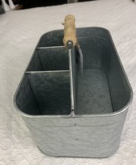 NWT metal tote with compartments