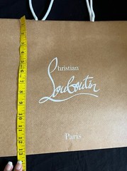 Christian Louboutin Paper Bag Beige 13″ x 15.5″ x 5.6″