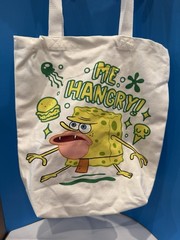 Nickelodeon SpongeBob SquarePants “Me Hangry!” Canvas Tote Bag Funny