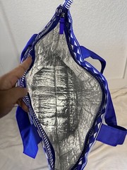 old navy insulated bag large | Blue/white