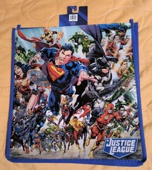 DC Comics Justice League Large Reusable Eco BLUE Gift/Shopping Bag 🆕🆓shipping!