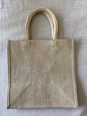 Reusuable Burlap Bag Aihu Essential for Healing 12 x 12 X 8