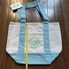 NWT Trader Joes Bag Bundle Collapsible Grocery Tote + 2 Mini Pastel Canvas Totes