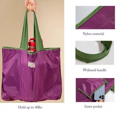 6 PCS Reusable Shopping Bag Cotton Mesh Grocery Foldable Lightweight Tote Net