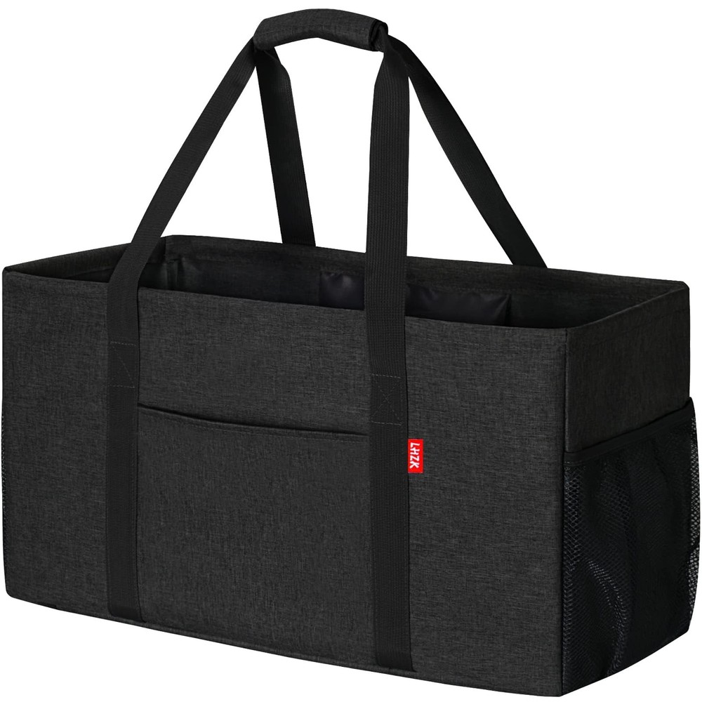 Standing Extra Large Utility Tote Bag With Metal Wire Frame And The Sides Rinfor