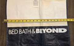 BED BATH & BEYOND Tote Reusable Over Sized Shopping Bag L18.5 x W6.5 x H17.75 in