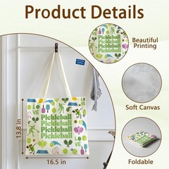 Pickleball Tote Bag For Women Man, Pickleball Sports Tote Bag, Reusable Work …