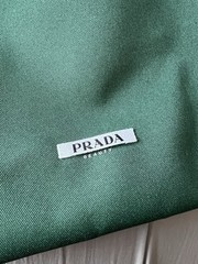 Prada PARADIGME Fragrance Green Unisex Tote NEW! Special Gift! Limited Edition!