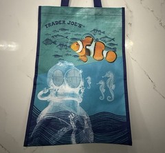 Trader Joe’s Recycled Ocean Plastic Reusable Shopping Tote Gift Bag