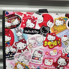 Hello Kitty 50th Anniversary Reusable Grocery Shopping Tote Bag Cute Stickerbomb