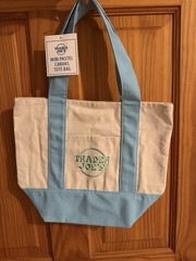 Trader Joe’s Mini Pastel Canvas Tote Bag – VARIETY PACK OF 4/ONE OF EACH COLOR
