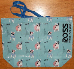 REUSABLE SHOPPING TRAVEL TOTE BAG FRENCH BULLDOG DOGS ECO FRIENDLY ROSS NEW