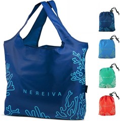 5 Pack Foldable Grocery Bags into Tiny Pouch – Large Capacity Multi-Color, Great