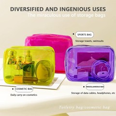 TotePrint 5 PCS Portable 7.09×2.4×4.72inches, pink+yellow+green+purple+Orange