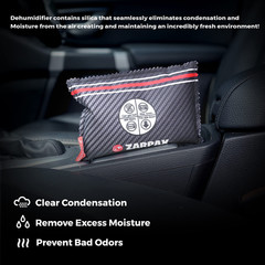 Reusable Car Dehumidifier Bag (2 Pack) Two Pack (Regular), black or dark grey