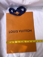 Louis Vuitton Paper Shopping Bag Reusable Orange 14″ x 9.6″ x 4.3″